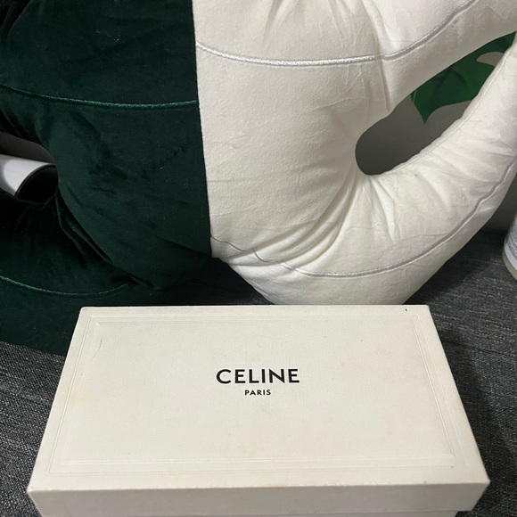 Celine Black Wide-arm Square Acetate Sunglasses - Picture 10 of 11